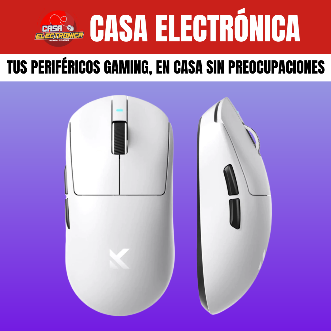 Mouse Inalámbrico Mchose A7 PRO Competitivo 8K Polling Rate UltraLigero