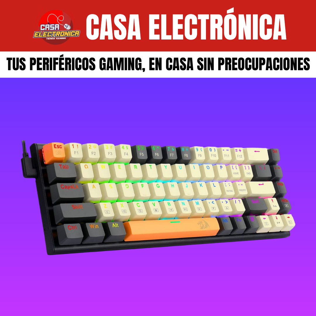 Teclado Mecánico Redragon Ryze K633 RGB 65%