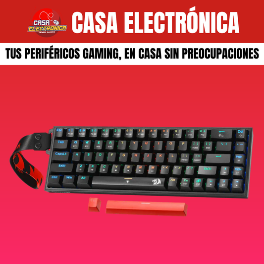 Teclado Inalámbrico Mecánico Redragon Castor PRO K631 con Banda Trimodo RGB