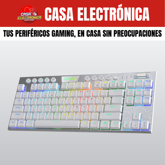 Teclado Mecánico Horus TKL K621 Inalámbrico RGB