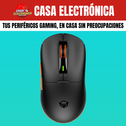 Mouse Inalámbrico Meetion GW24 Trimodo RGB 8K DPI Ligero