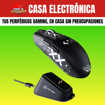 Mouse Inalámbrico Attack Shark G3 PRO Trimodo con Base de Carga