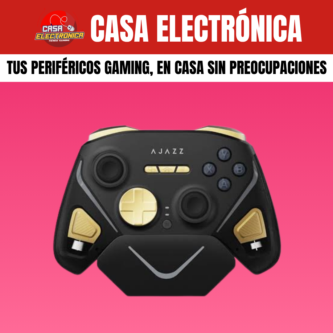 Mando Ajazz GP100 con Base de Carga Hall Effect RGB 800 mAH Trimodo