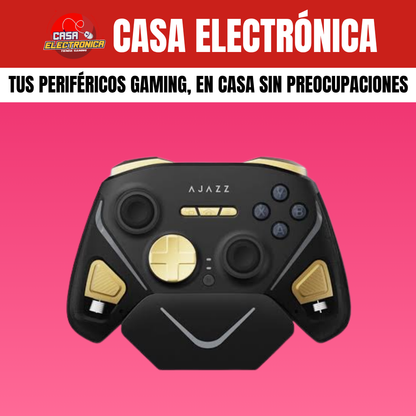 Mando Ajazz GP100 con Base de Carga Hall Effect RGB 800 mAH Trimodo