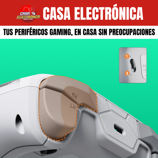Mando Ajazz GP100 con Base de Carga Hall Effect RGB 800 mAH Trimodo