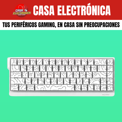 Teclado Mecánico Ajazz NK68 V2 65% Rainbow Reclinable Moderno Gaming