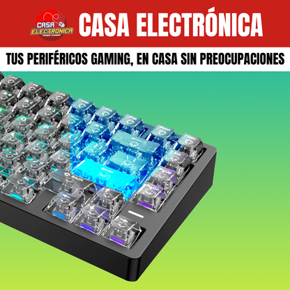Teclado Magnético Irok Mars75 PRO Competitivo Translúcido 0,001 mm Sonido Cremoso 75% RGB