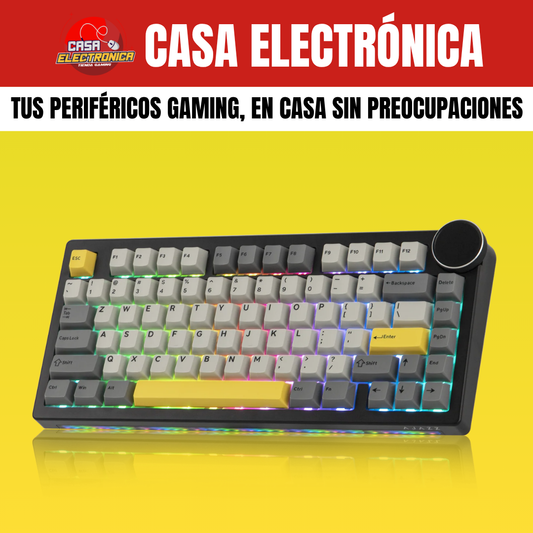 Teclado Inalámbrico Ajazz AK820 V2 Mecánico 10.000 mAH RGB Ultra Duradero