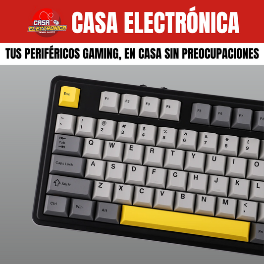 Teclado Inalámbrico Mecánico Ajazz AK980 Sonido Cremoso Gasket RGB