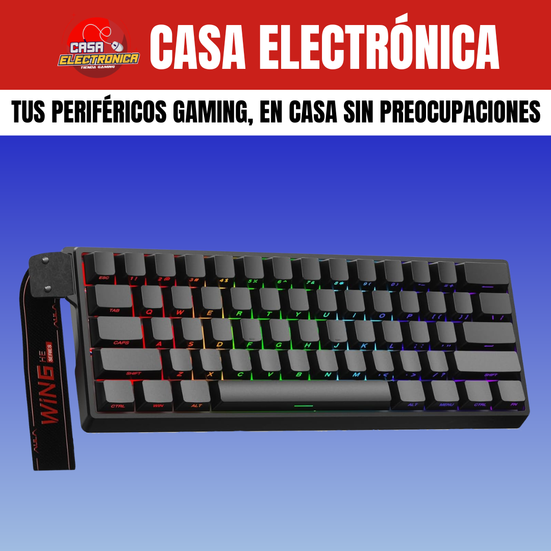 Teclado Magnético Aula Win60 HE RGB 8K Polling Rate Competitivo RGB