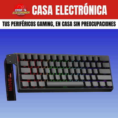Teclado Magnético Aula Win60 HE RGB 8K Polling Rate Competitivo RGB