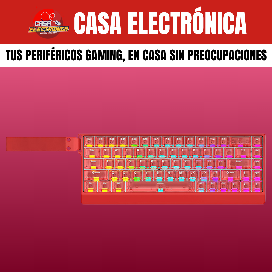 Teclado Magnético Irok Mercury68 PRO 8K HZ Polling Rate RGB 65% Sonido Cremoso Translúcido