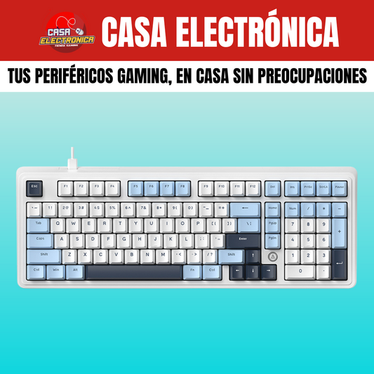 Teclado Mecánico Ajazz AK980 Sonido Cremoso Montaje Gasket RGB 100%