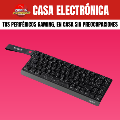 Teclado Mecánico Ajazz NK68 V2 65% Rainbow Reclinable Moderno Gaming