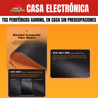 Mousepad Competitivo ATK Sky X Soft Grande Base Poron Coreano