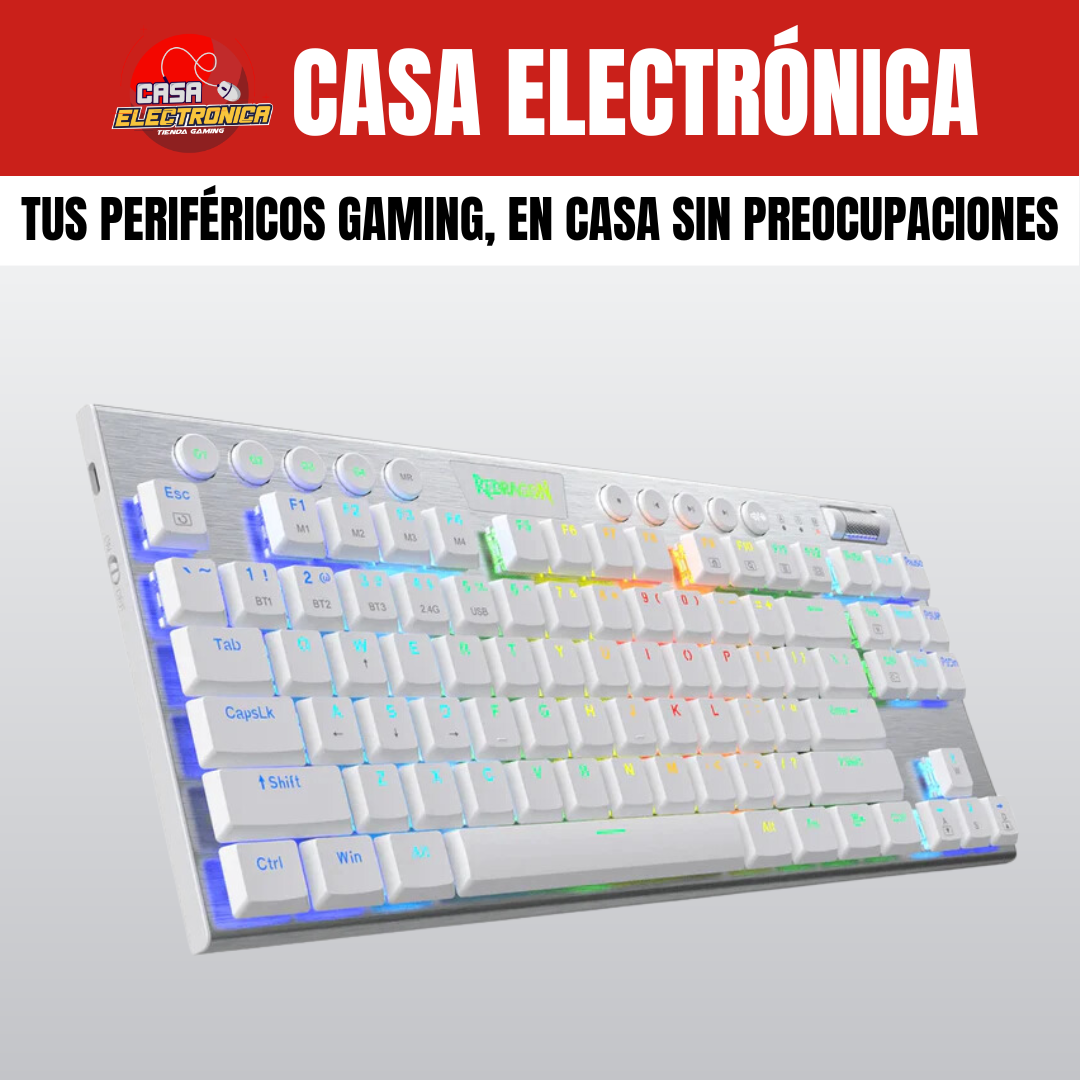 Teclado Mecánico Horus TKL K621 Inalámbrico RGB