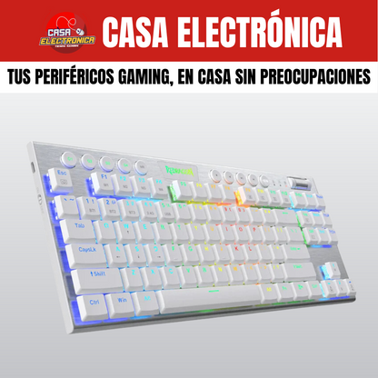 Teclado Mecánico Horus TKL K621 Inalámbrico RGB