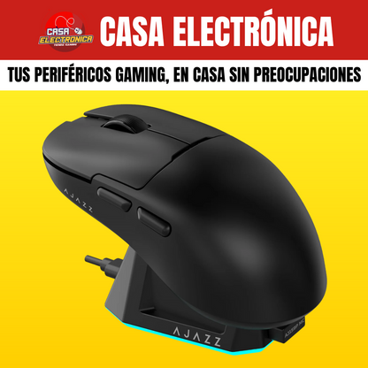 Mouse Inalámbrico Ajazz AJ159P MC Triple Modo Base de Carga