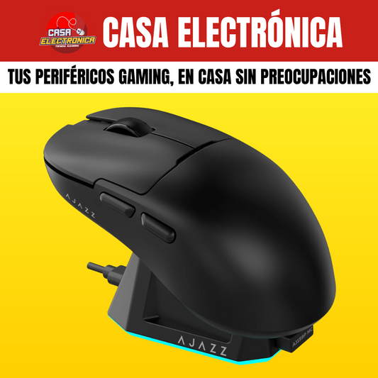 Mouse Inalámbrico Ajazz AJ159P MC Triple Modo Base de Carga