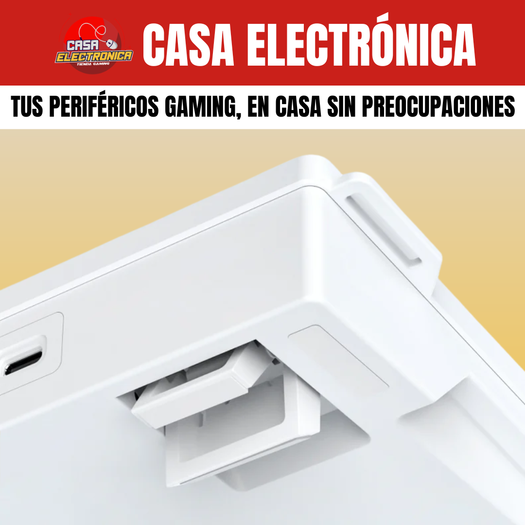 Teclado Cableado Ajazz AF82 Membrana RGB Silencioso con Perilla