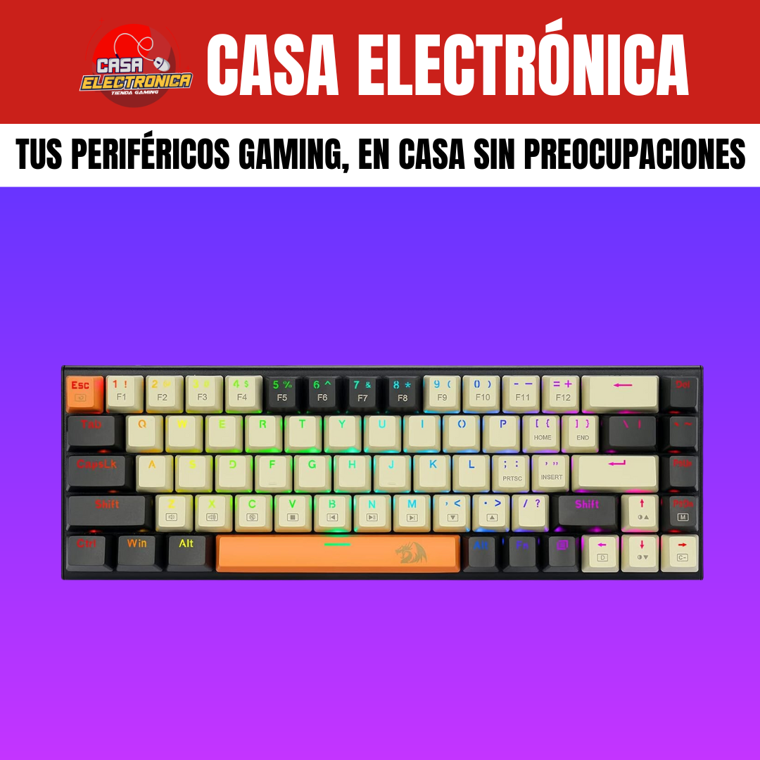 Teclado Mecánico Redragon Ryze K633 RGB 65%