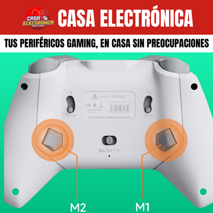 Mando Ajazz GP100 con Base de Carga Hall Effect RGB 800 mAH Trimodo