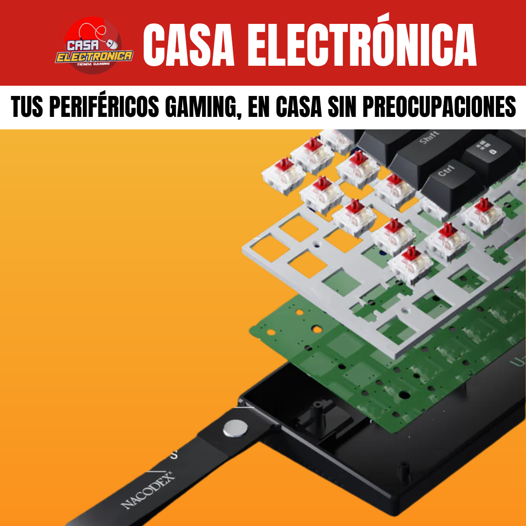 Teclado Mecánico Ajazz NK61 60% Arcoiris Led Gaming