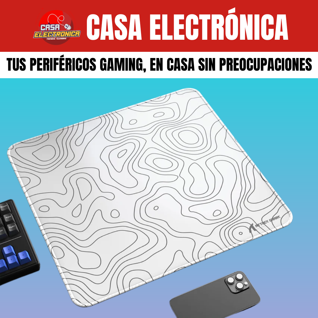 Mousepad Competitivo Attack Shark CM02 Híbrido Grande Impermeable Alta Densidad