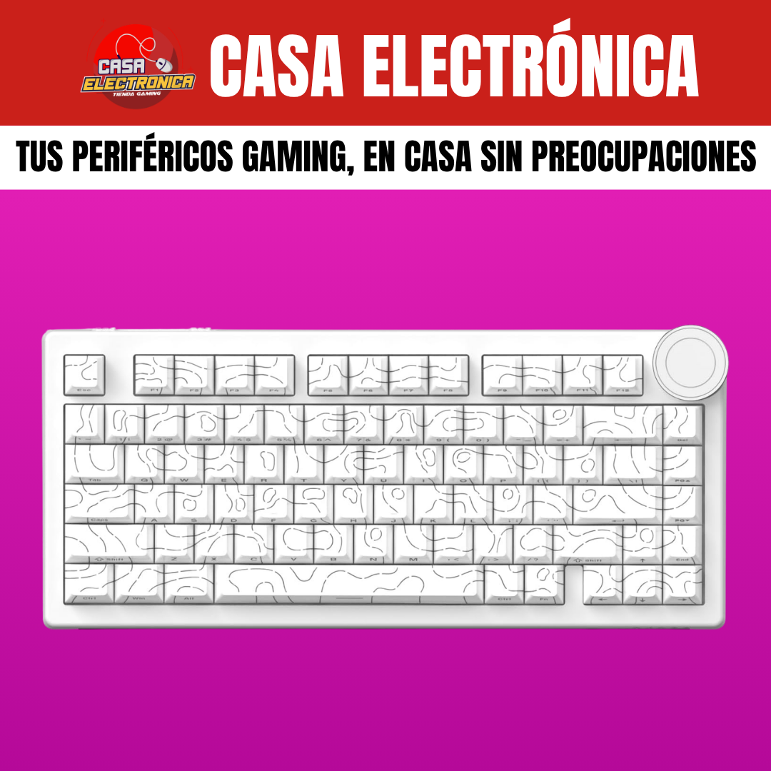 Teclado Inalámbrico Ajazz AK820 V2 Mecánico 10.000 mAH RGB Ultra Duradero
