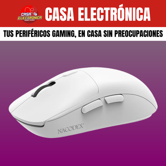 Mouse Inalámbrico Ajazz NJ07 Trimodo UltraLigero Gaming Programable 12K