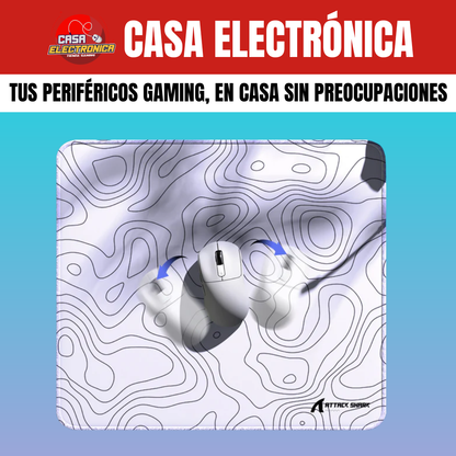 Mousepad Competitivo Attack Shark CM02 Híbrido Grande Impermeable Alta Densidad