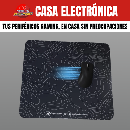 Mousepad de Vidrio Attack Shark CM05 Competitivo Alta Precisión Grande 45 x 40 CM