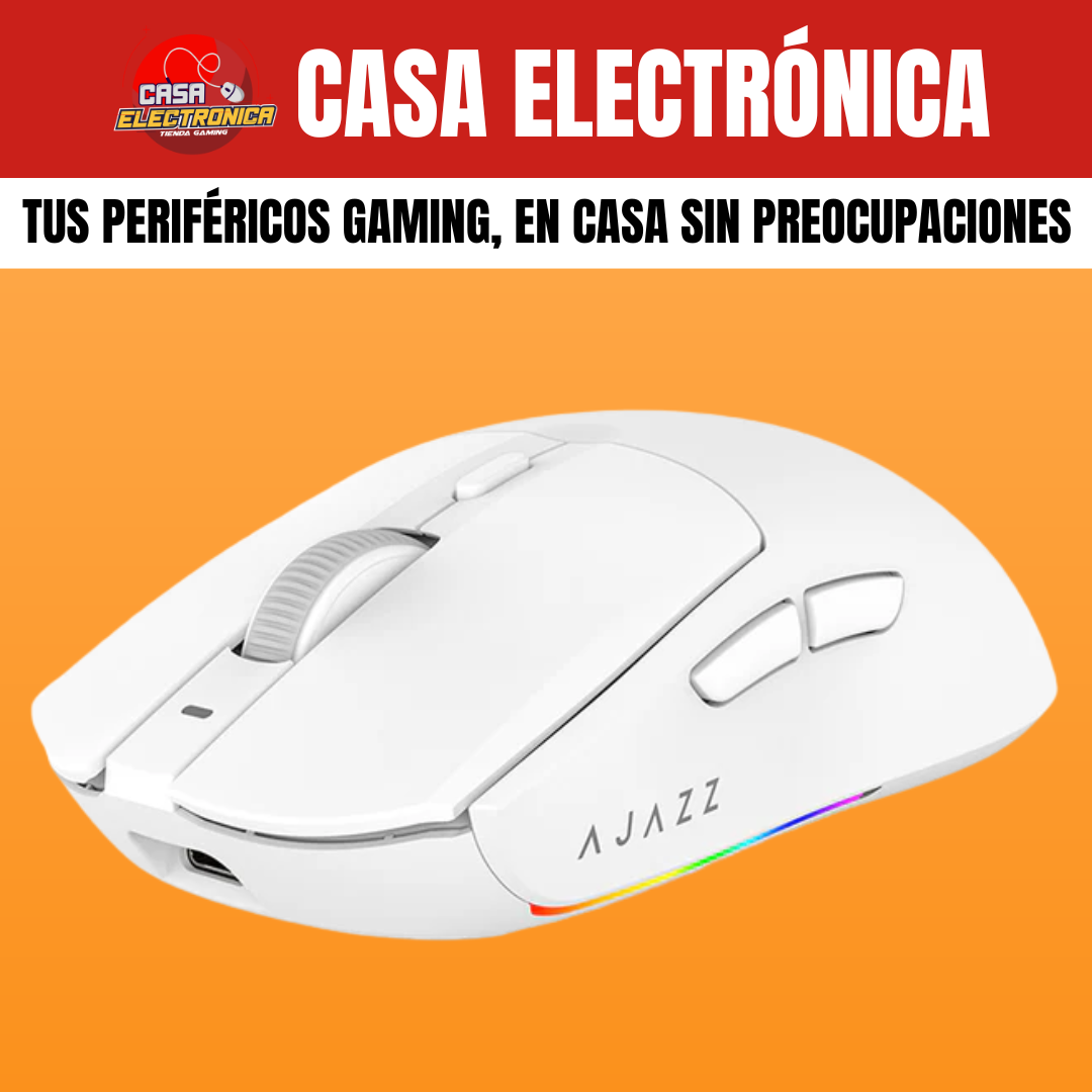Mouse Inalámbrico Ajazz AJ139 V2 MC Trimodo Base de Carga