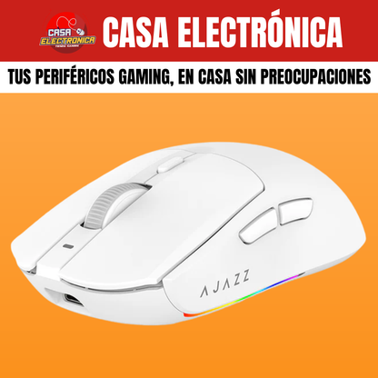 Mouse Inalámbrico Ajazz AJ139 V2 MC Trimodo Base de Carga