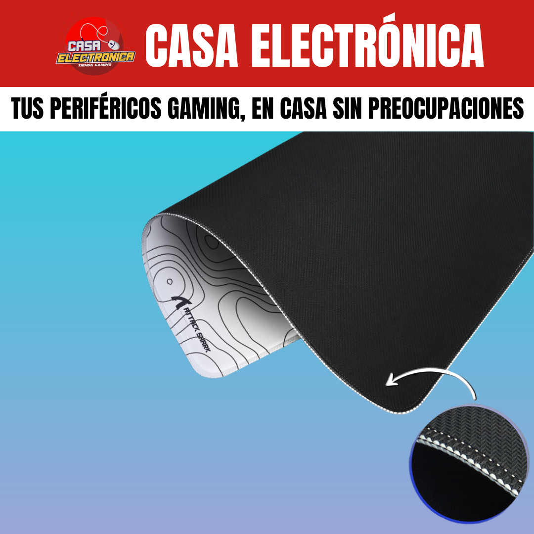Mousepad Competitivo Attack Shark CM02 Híbrido Grande Impermeable Alta Densidad