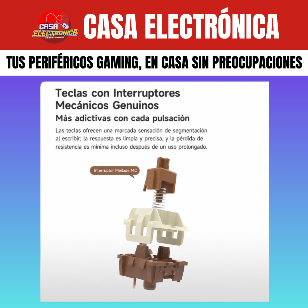 Teclado Mecánico Ajazz AK690 Gasket Sonido Cremoso con Perilla 65%
