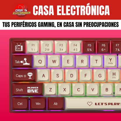 Teclado Mecánico Ajazz AK680 65% Rainbow Gaming