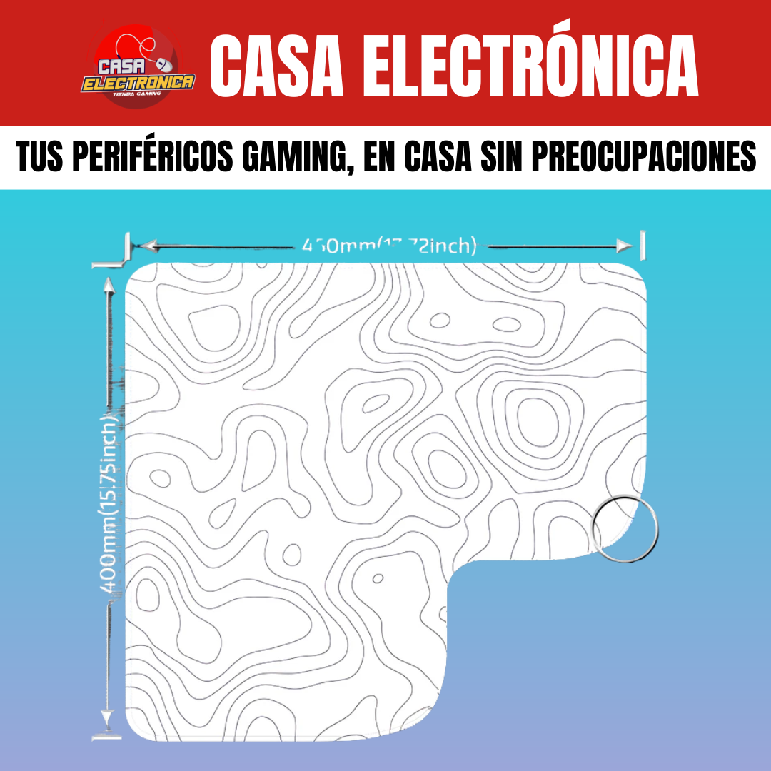 Mousepad Competitivo Attack Shark CM02 Híbrido Grande Impermeable Alta Densidad