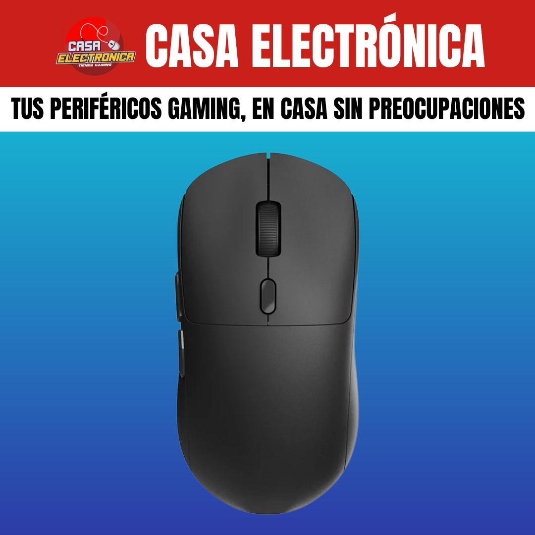 Mouse Inalámbrico Ajazz NJ07 Trimodo UltraLigero Gaming Programable 12K
