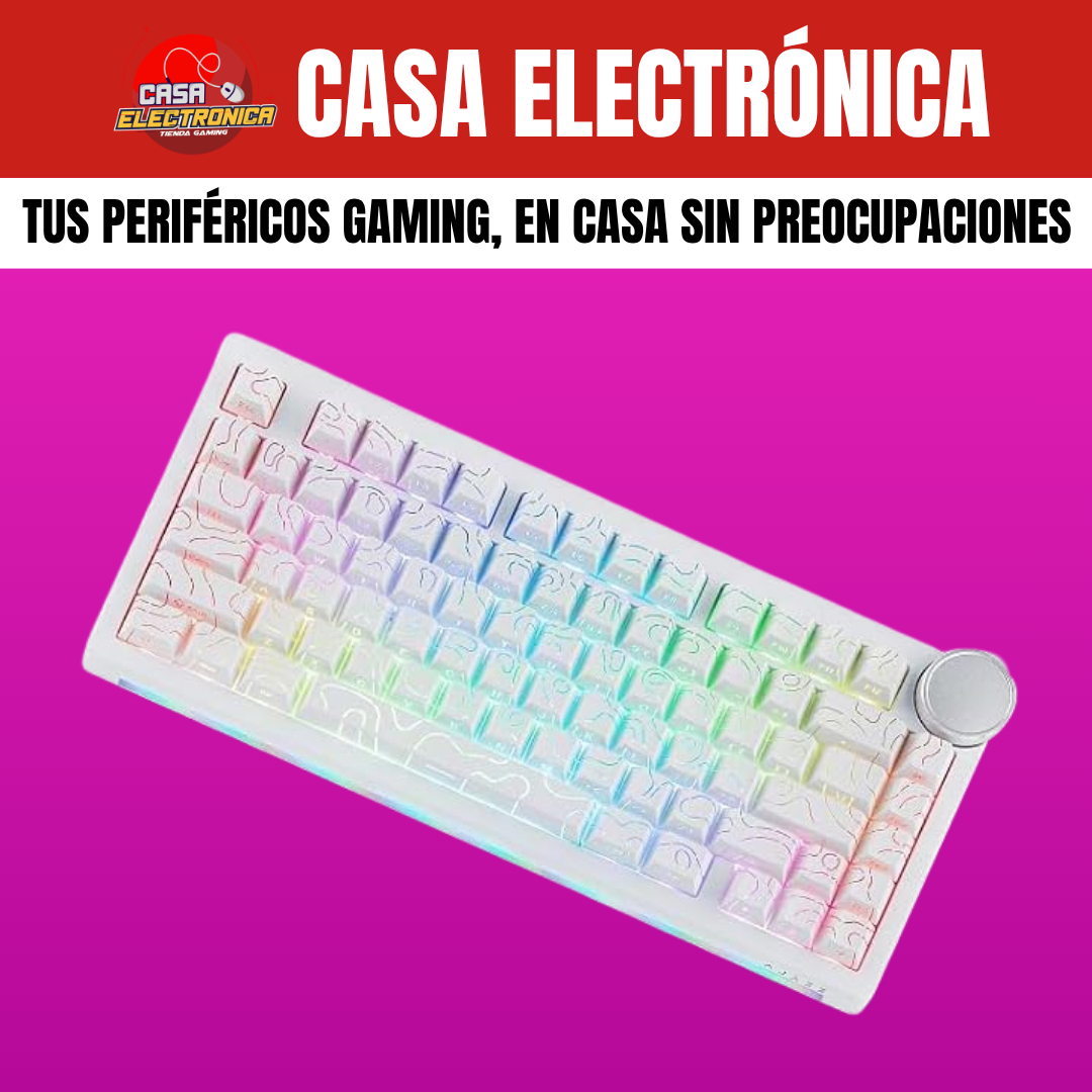 Teclado Inalámbrico Ajazz AK820 V2 Mecánico 10.000 mAH RGB Ultra Duradero