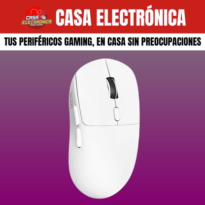 Mouse Inalámbrico Ajazz NJ07 Trimodo UltraLigero Gaming Programable 12K