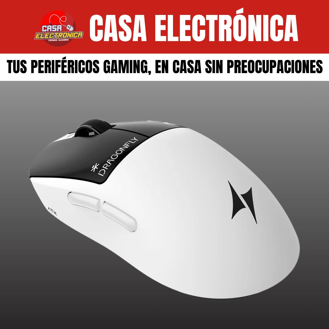 Mouse Inalámbrico ATK A9 Air Competitivo PAW3950 8K MCU Nordic 54L15