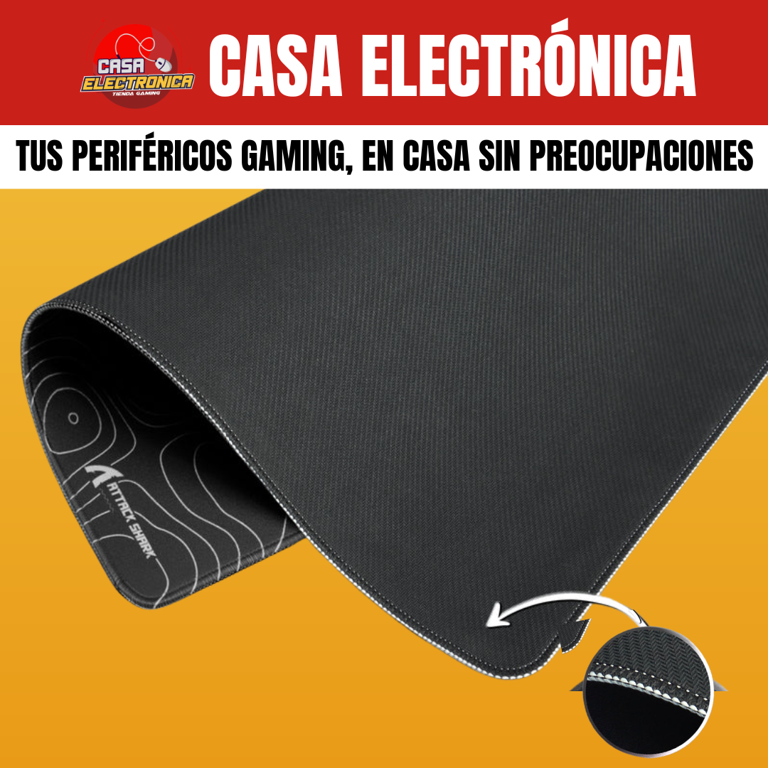 Mousepad Competitivo Attack Shark CM02 Híbrido Grande Impermeable Alta Densidad
