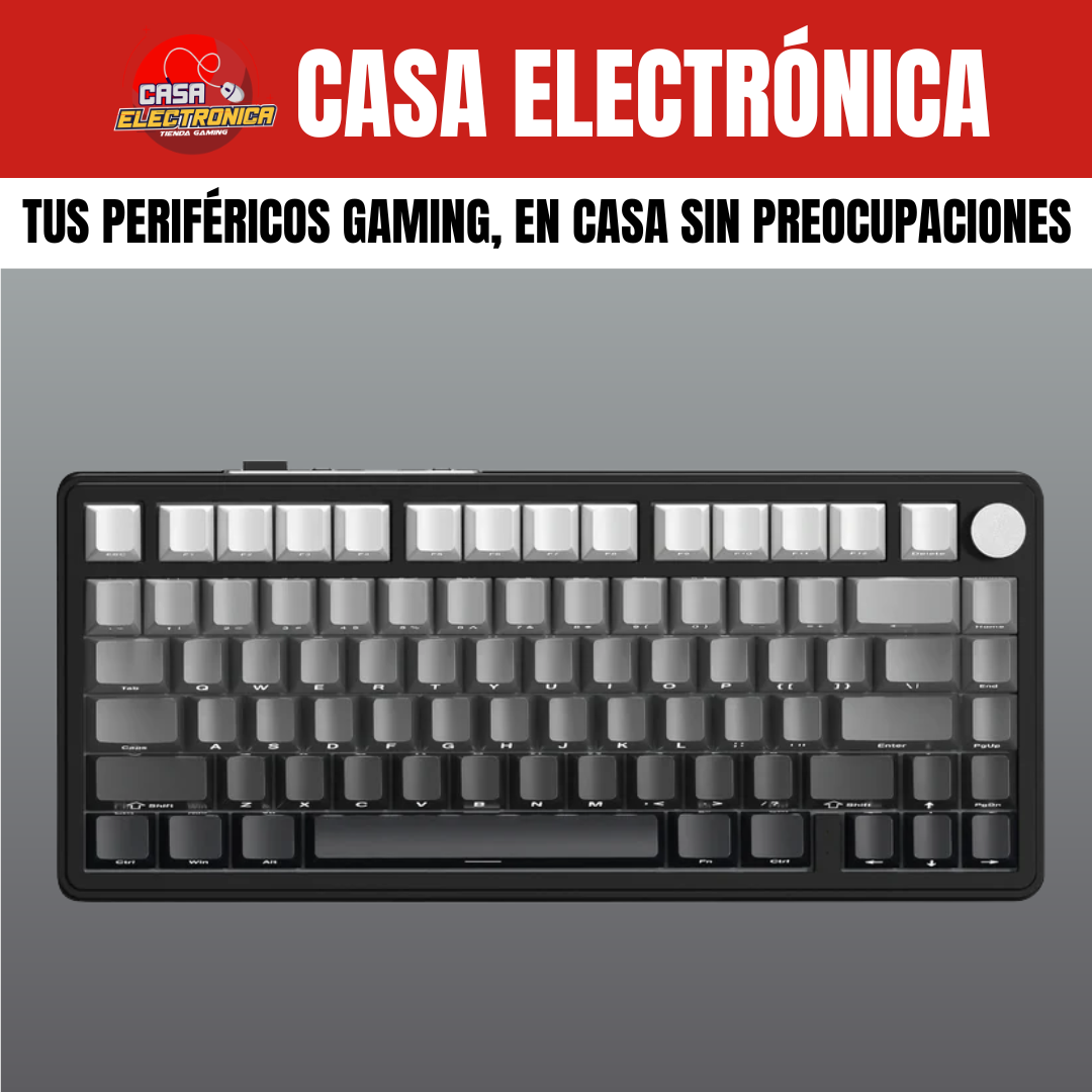 Teclado Inalámbrico Attack Shark X85 Sonido Cremoso 75% RGB
