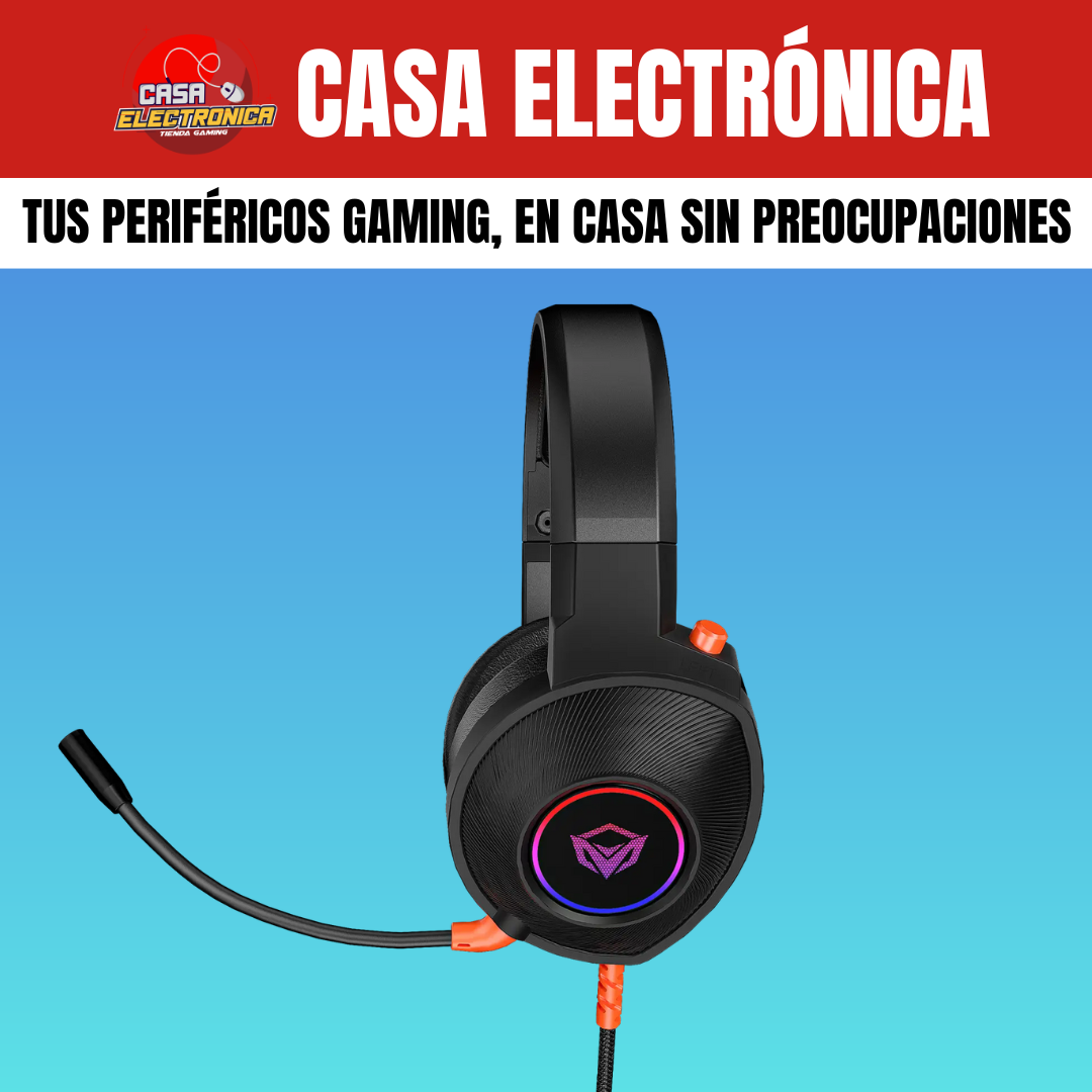 Audífonos Meetion HP012 Virtual Envolvente 7.1 Cancelación de Ruido RGB