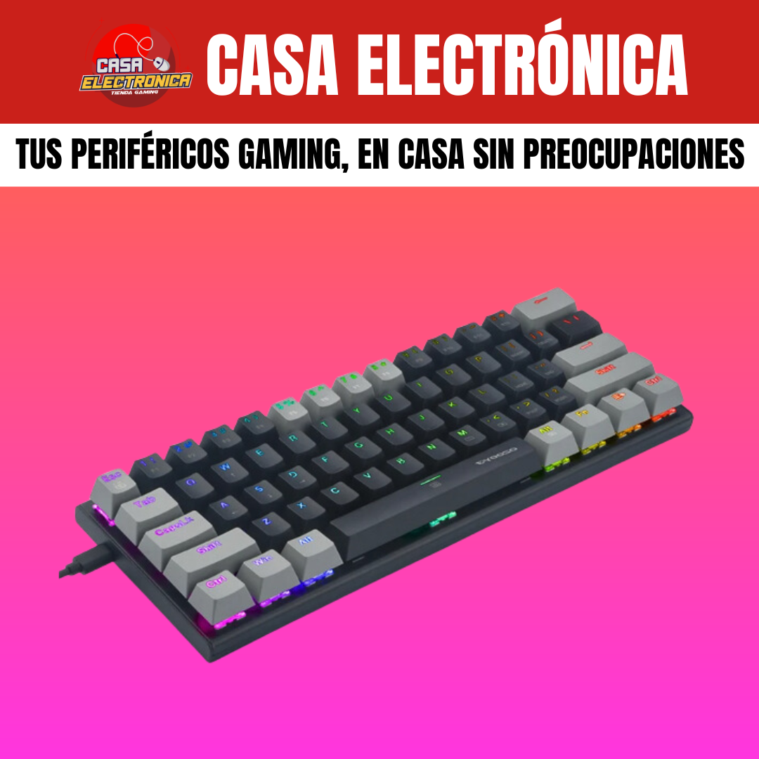 Teclado Mecánico EYooso Z11 RGB Negro-Gris Gamer