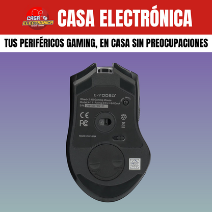 Mouse Gamer Inalámbrico EYooso X11