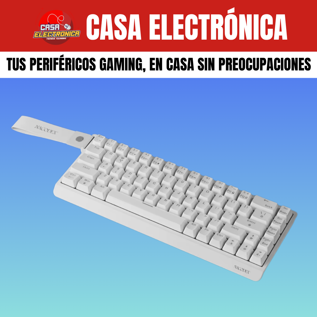 Teclado Mecánico Ajazz NK68 V2 65% Rainbow Reclinable Moderno Gaming