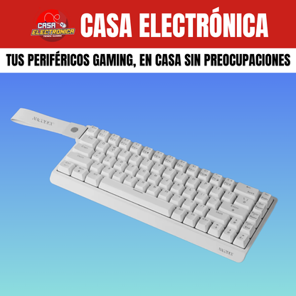 Teclado Mecánico Ajazz NK68 V2 65% Rainbow Reclinable Moderno Gaming