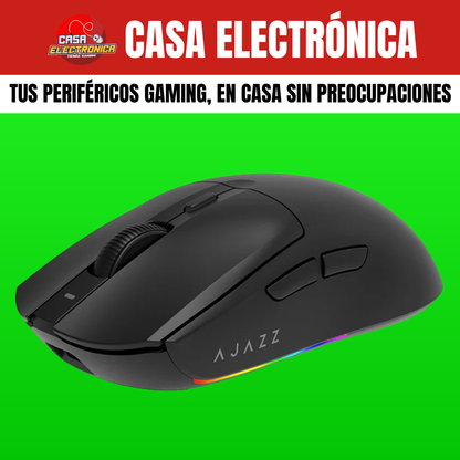 Mouse Inalámbrico Ajazz AJ139 V2 MC Trimodo Base de Carga